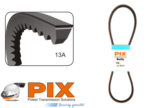 PIX 13A-800 Automotive Cogged V-Belt (13A Section) - 800mm