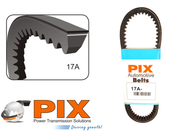 PIX 17A-1140 Automotive Cogged V-Belt (17A Section) - 1140mm