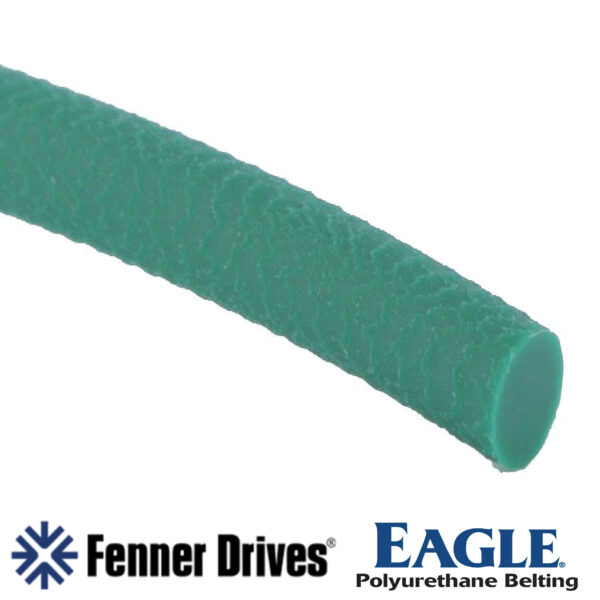 Eagle Green 89 3mm Textured Poly Cord Belt (PC-3R) - Sold Per Metre