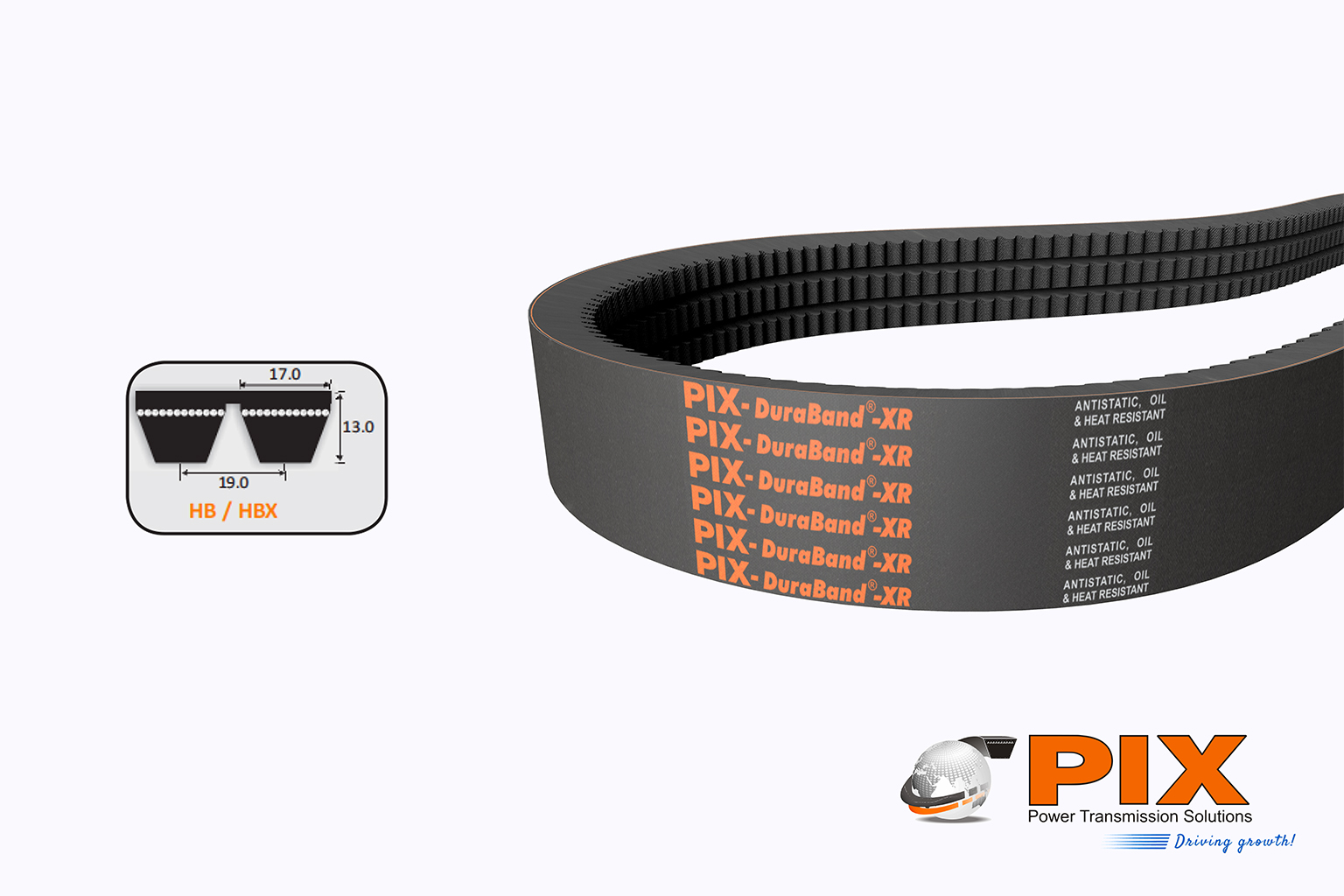 PIX HBX-85 Banded V-Belt (BX Section)