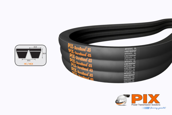 PIX HC-152 Banded V-Belt (C Section) - 152″ base length