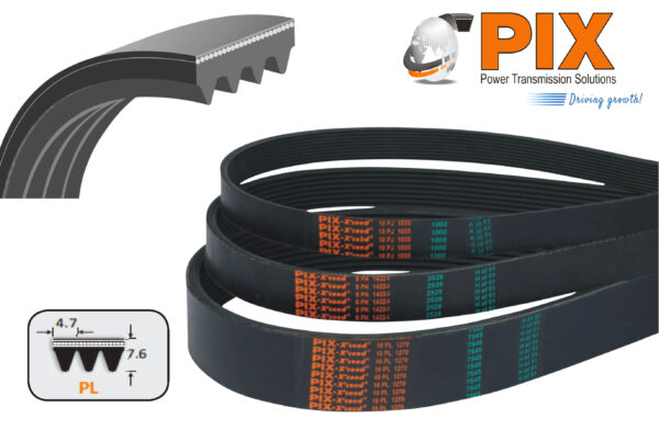 PIX 2921L Poly-V Belt (L Section) - 2921mm effective length