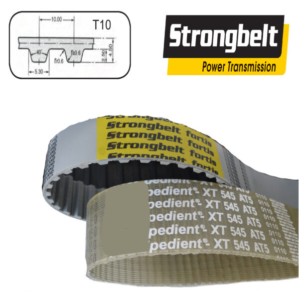 Strongbelt T10-1100 Polyurethane Timing Belt (T10 Pitch) - 1100mm Pitch Length