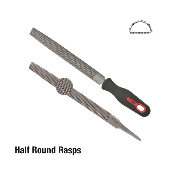 Toledo Half Round Rasp Second Cut - 250mm
