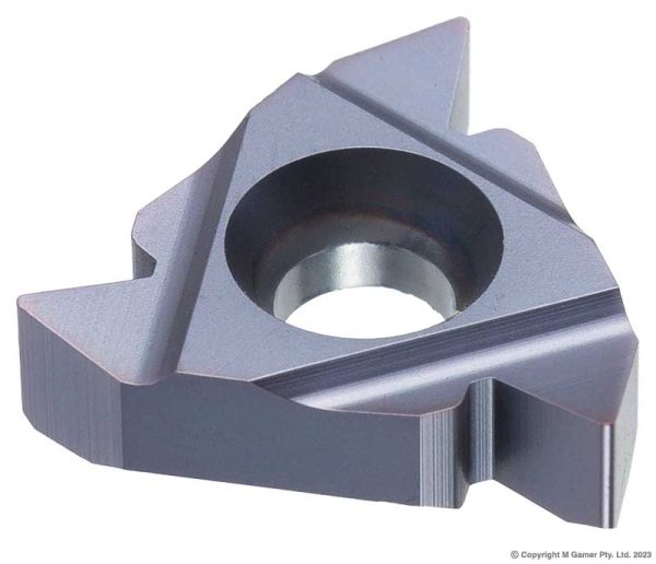 Harlingen 16ERG60 60deg x 1.75~3.0mm Right Handed External TiAlN Micro - Grain Carbide Threading Insert - Pack of 10