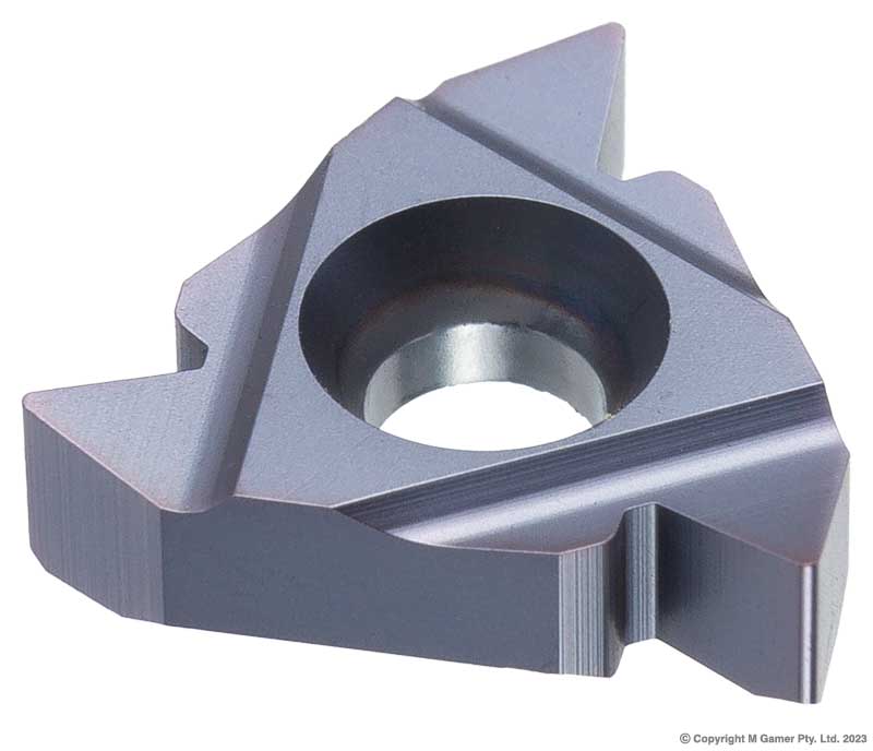 Harlingen 16ERG60 60deg x 1.75~3.0mm Right Handed External TiAlN Micro - Grain Carbide Threading Insert - Pack of 10