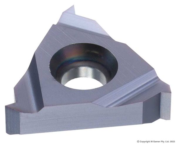 Harlingen 16IRAG55 TiAlN Micro - Grain Carbide Right Handed Threading Inserts - 0.5-3.0mm