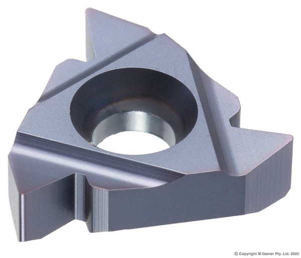 Harlingen 16IRG60 60deg x 1.75~3.0mm Right Handed Internal TiAlN Micro - Grain Carbide Threading Insert - Pack of 10