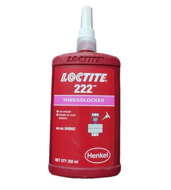 Loctite 222 Threadlocker - Low Strength - Purple - 250ml Bottle