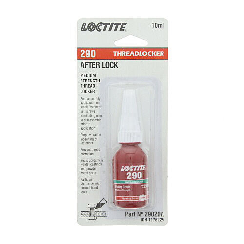 Loctite 290 Threadlocker - Medium Strength - Wick In - Green - 10ml Bottle