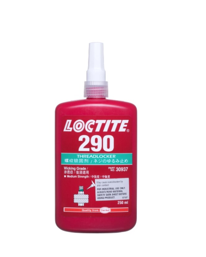Loctite 290 Threadlocker - Medium Strength - Wick In - Green - 250ml Bottle