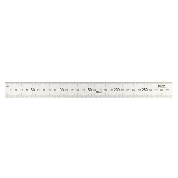 Toledo Stainless Steel Double Sided Rule Metric