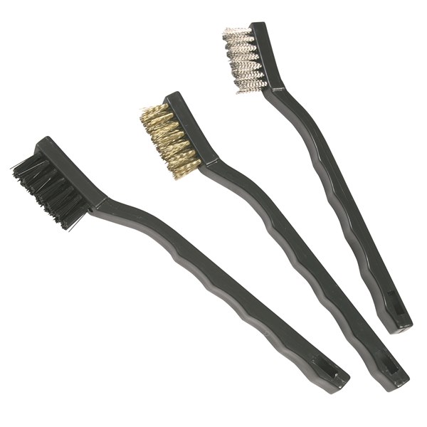 Toledo Cleaning Brush Set 3 Pc. Nylon, Brass & Steel