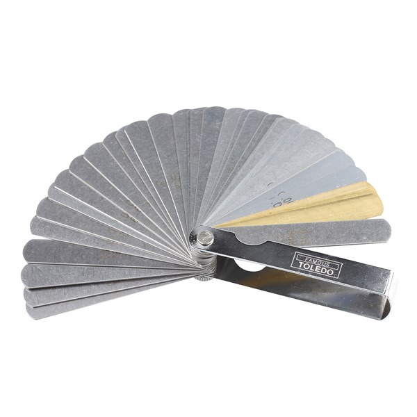 Toledo Feeler Gauge - Straight 38 Blade Metric/Imperial 0.038-0.889mm (0.0015"-0.035")