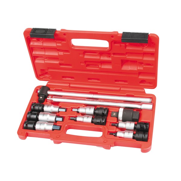 Toledo Universal Joint Socket Set (1/2" Sq. Dr.) Metric Hex 3-10mm 10 Pc.