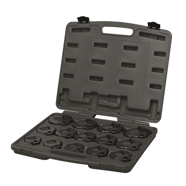 Toledo Crowfoot Wrench Set 1/2" - Metric (27 - 50mm) 14 Pc