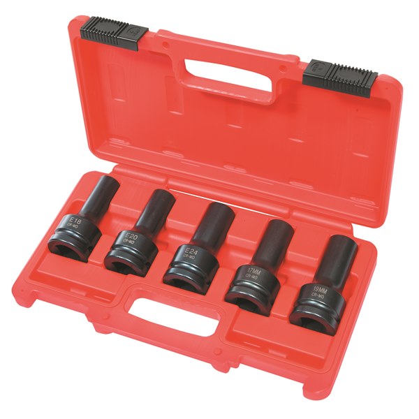 Toledo Impact Socket Set Double Hex & E-Star - 5 Pc.