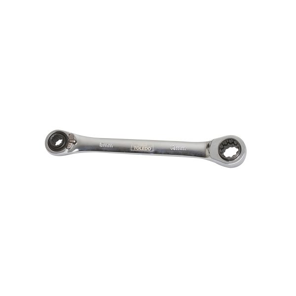 Toledo Ratchet Wrench, Dual Head - Metric 8, 10, 12, 13 (mm)