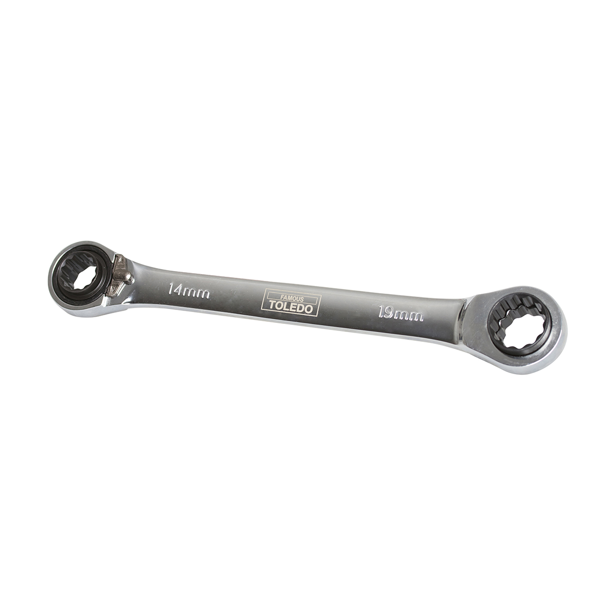 Toledo Ratchet Wrench, Dual Head - Metric 14, 17, 18, 19 (mm)