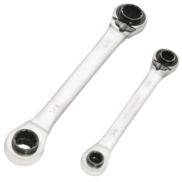 Toledo Ratchet Wrench Set Dual Head - SAE 2 Pc. 5/16"-3/4"