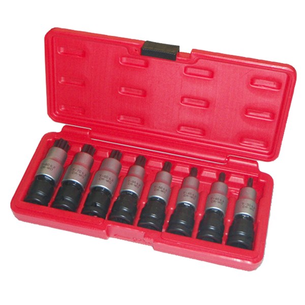 Toledo Universal Joint Socket Set (1/2" Sq. Dr.) Torx T30-T80 8 Pc.