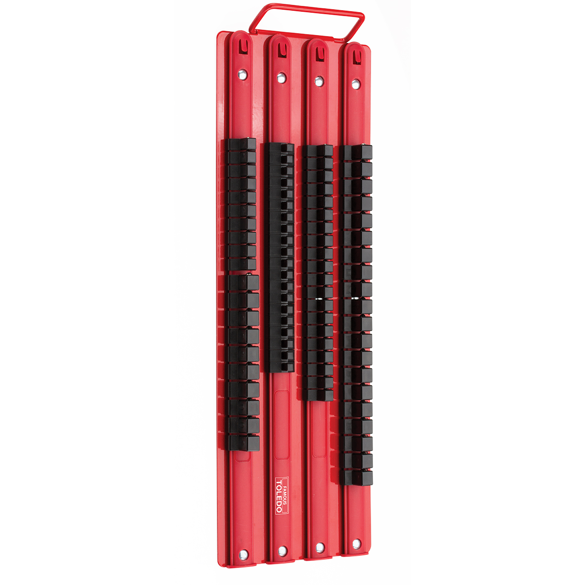 Toledo Socket Tray Rail 1/4" 3/8" 1/2" 80Pc - Heavy Duty