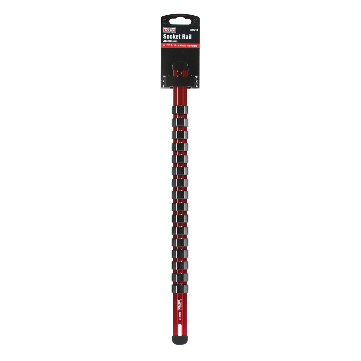 Toledo Aluminium Socket Rail 1/2" - Heavy Duty