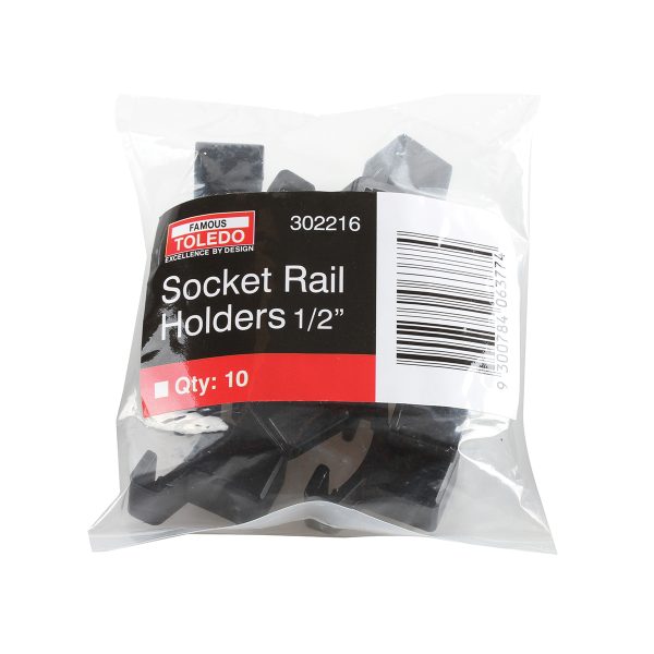 Toledo Socket Rail Holders 1/2" - 10 Pack