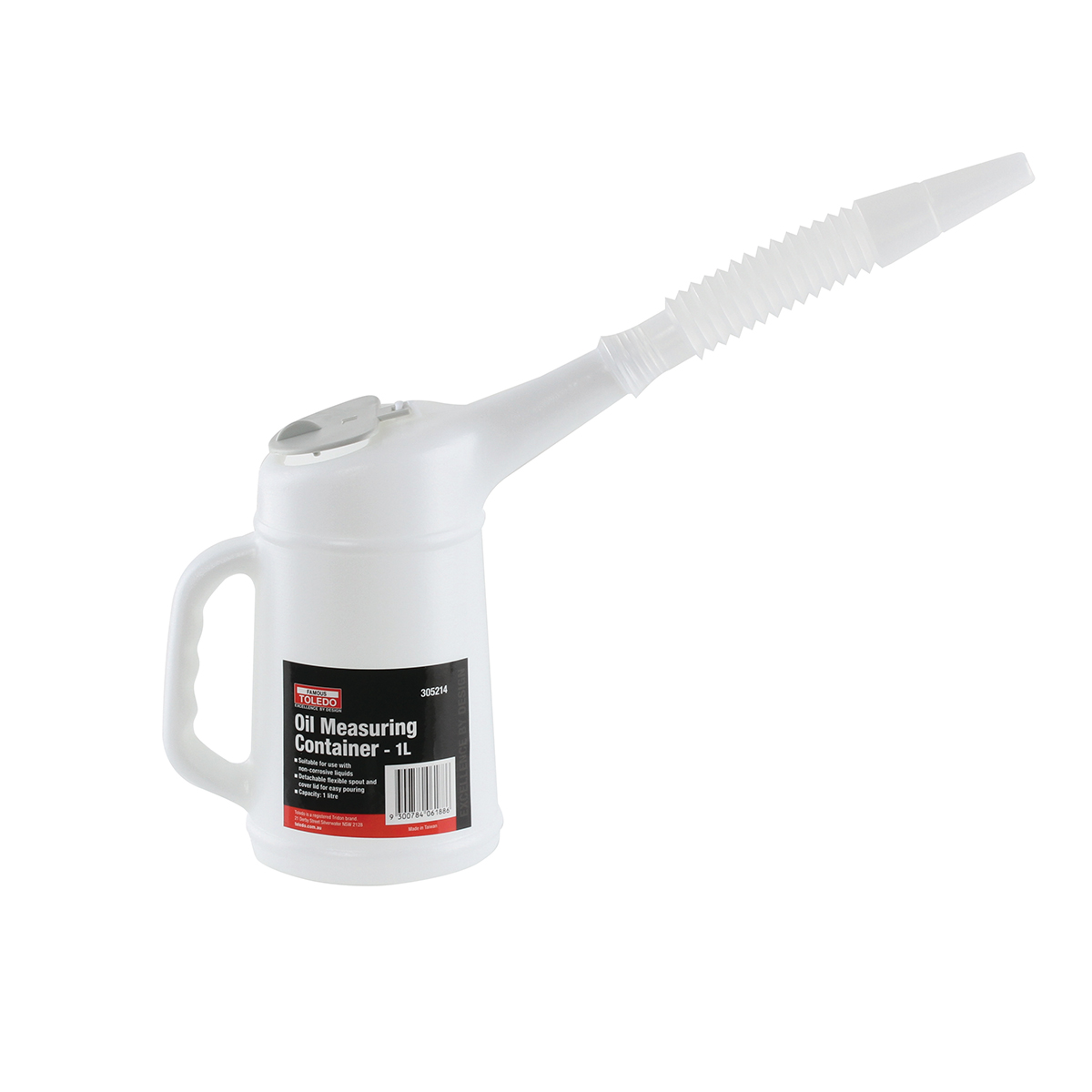 Toledo Oil Measuring Container Clip Lid - 1L