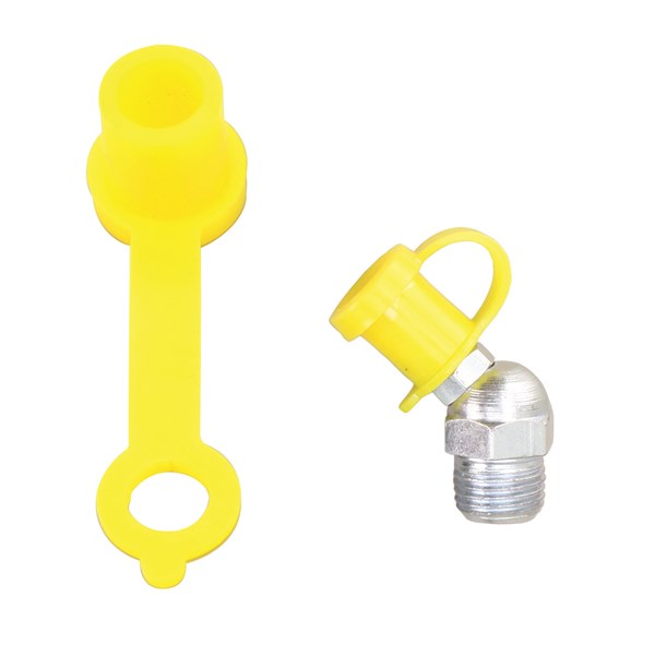 Toledo Grease Nipple Protective Caps - Yellow 50 Pack