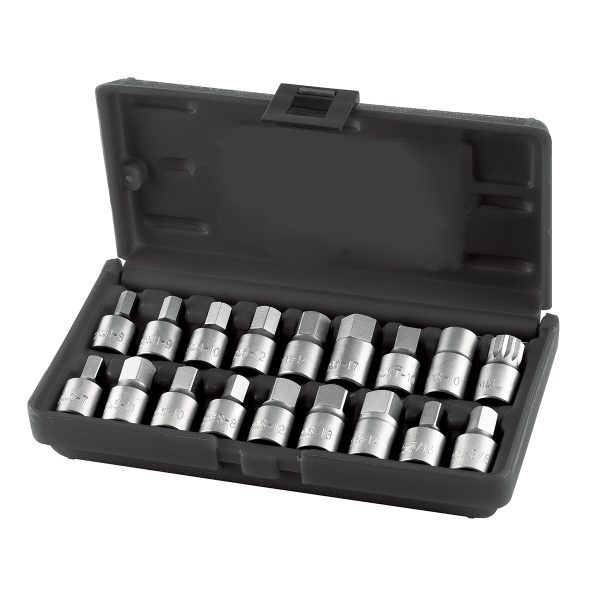 Toledo Oil Drain Plug Socket Set - 18 Pc