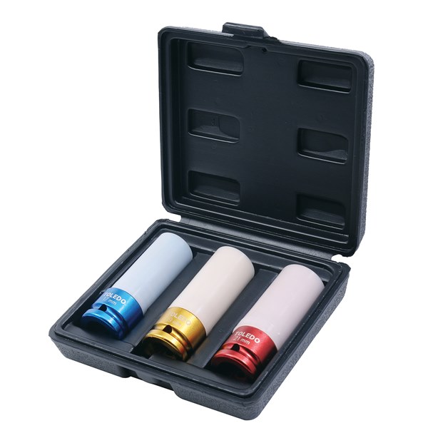 Toledo Wheel Nut Socket Set - Metric 3 Pc.