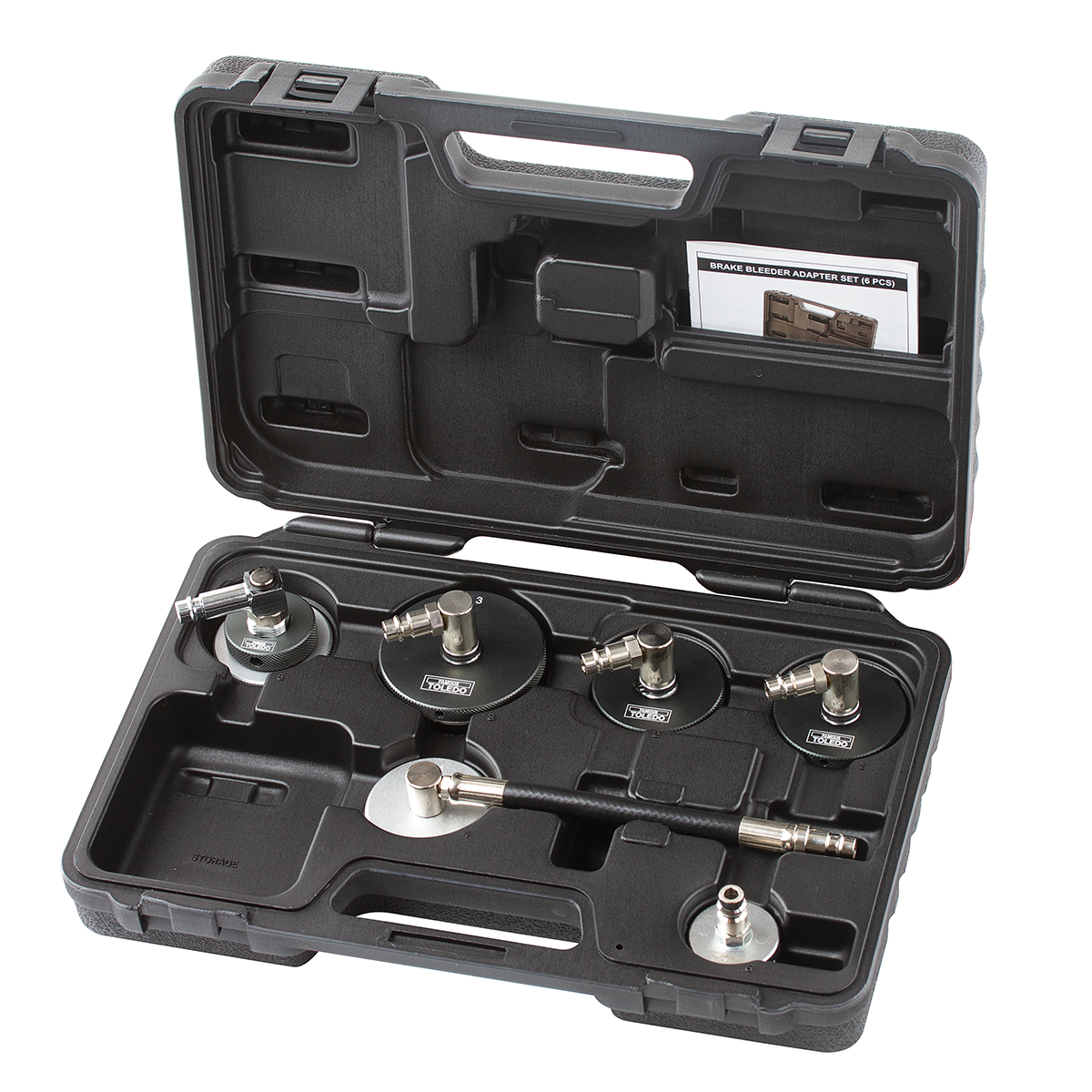 Toledo Brake Bleeder Adaptor Set - 6 Pc