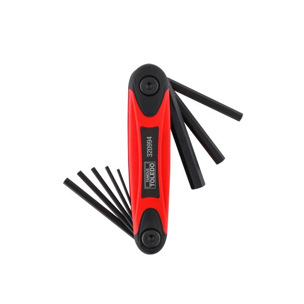 Toledo Hex Key Folding Set Metric - 8Pc