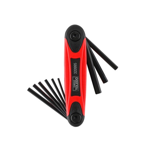 Toledo Hex Key Folding Set Imperial - 9Pc