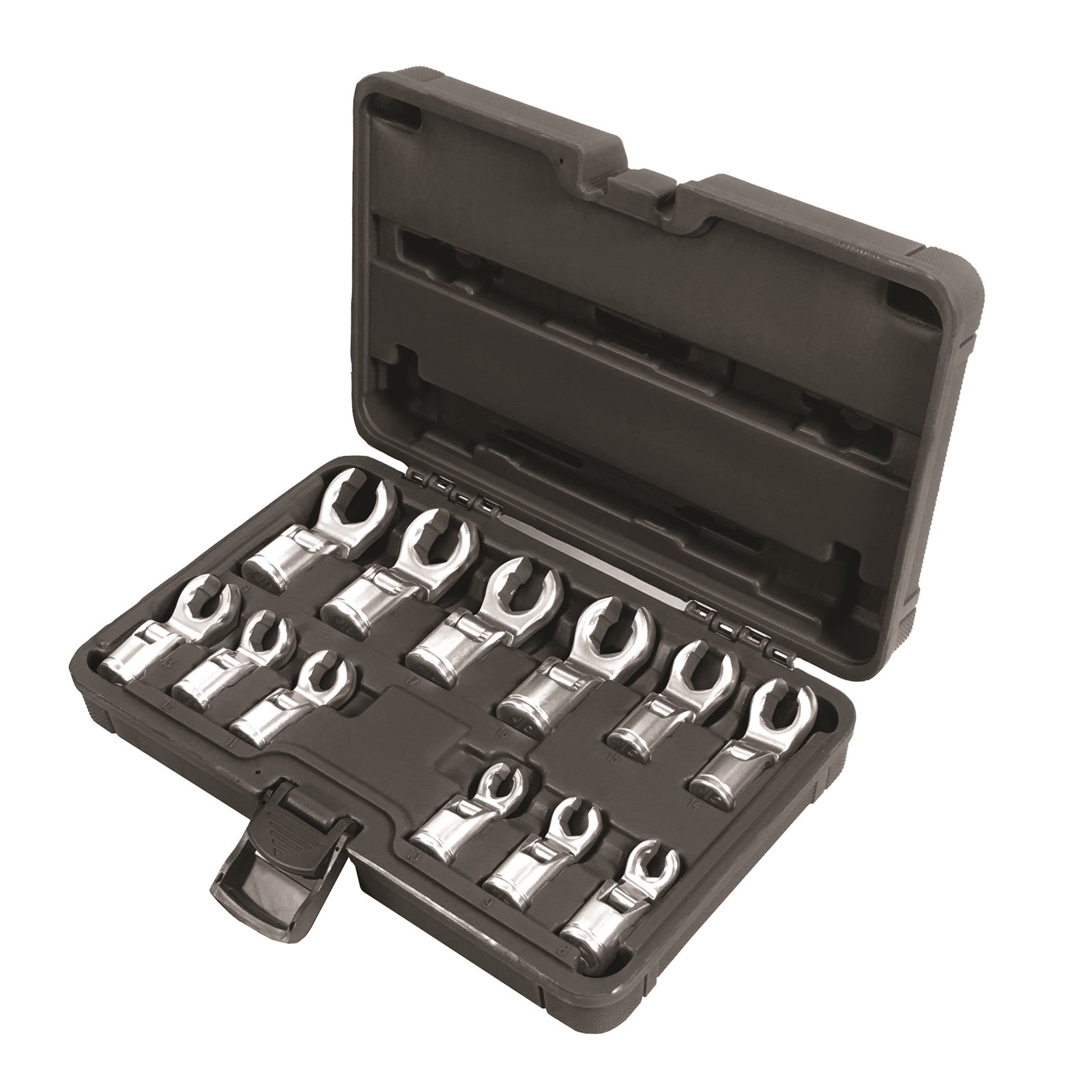 Toledo Crowfoot Wrench Set 3/8" - Metric Flared (8 - 19mm) 12 PC