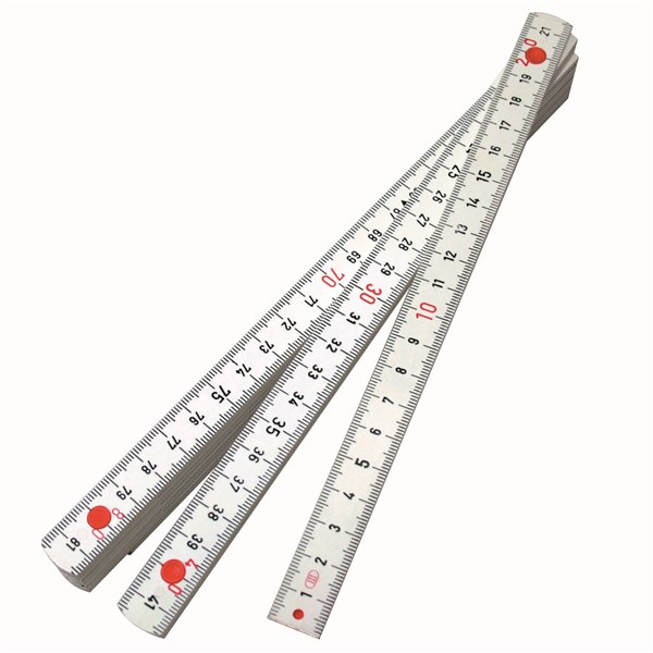 Toledo Double Sided Folding Rule Fibreglass Metric - 2000mm