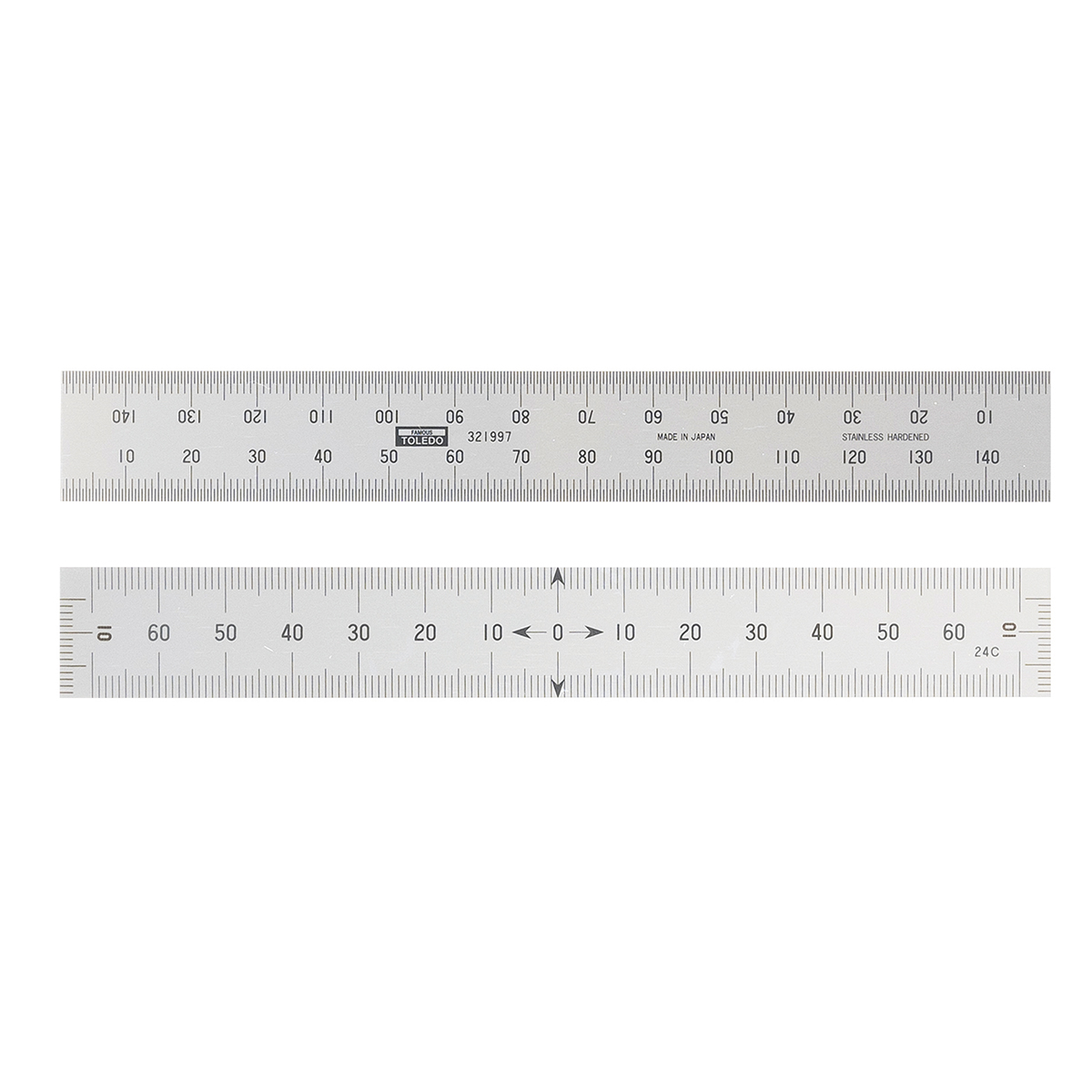 Toledo Stainless Steel Rule Flush End - 150mm