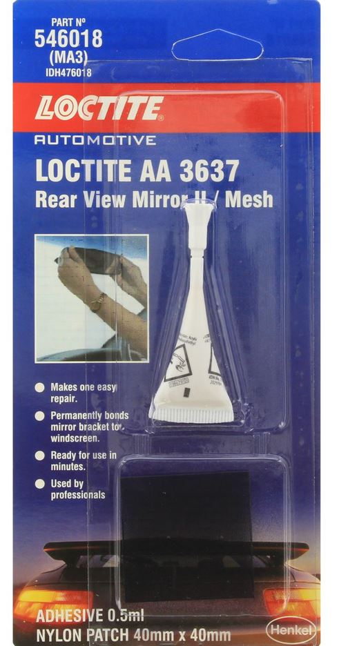 Loctite AA 3637 Rear View Mirror Adhesive Mesh - 0.5ml Tube (Inc. Mesh)