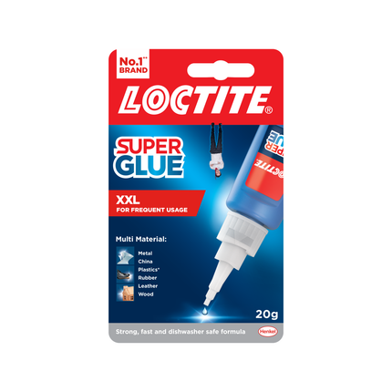 Loctite Super Glue XXL 20g Super Glue XXL - CA Liquid - Clear - 20g Bottle