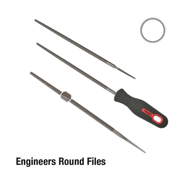Toledo Round File Second Cut - 100mm