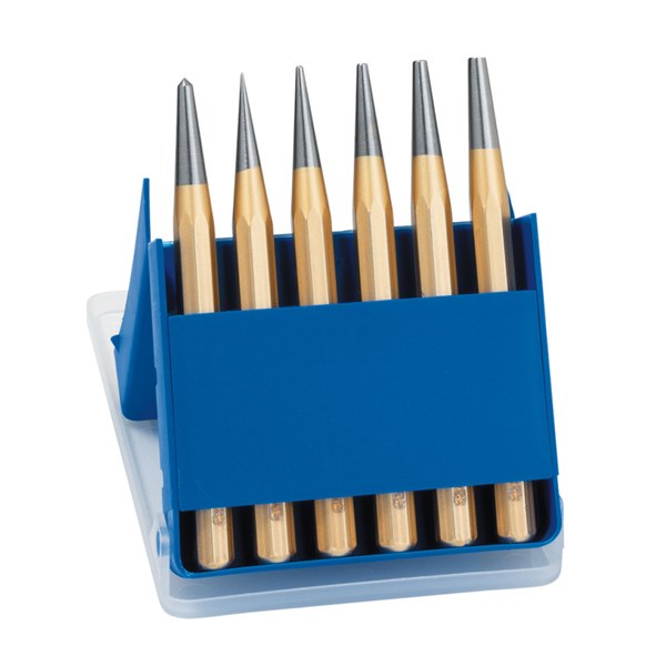 Rennsteig Taper Punch Set - Plastic Storage Case 6 Piece