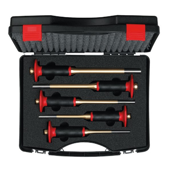 Rennsteig Parallel Pin Punch Xxl Set 5pc - with Handgrip