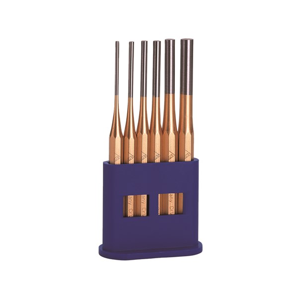 Rennsteig Parallel Pin Punch Set - Plastic Stand 6 Piece