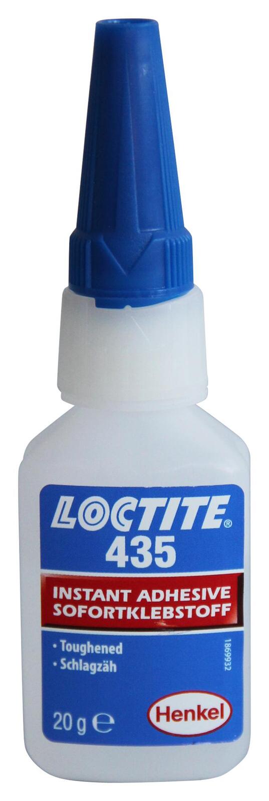 Loctite 435 - Instant Adhesive - Rubber Toughened - Clear - 25ml Bottle