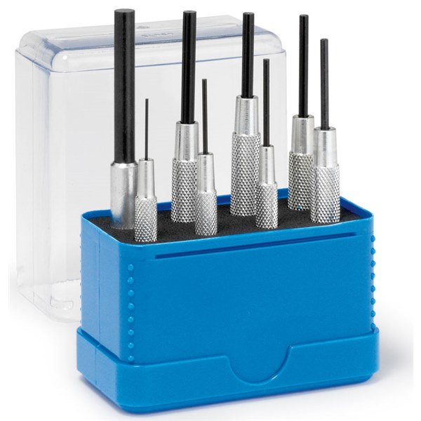 Rennsteig Parallel Pin Punch Set with Guide Sleeve - 8 Piece
