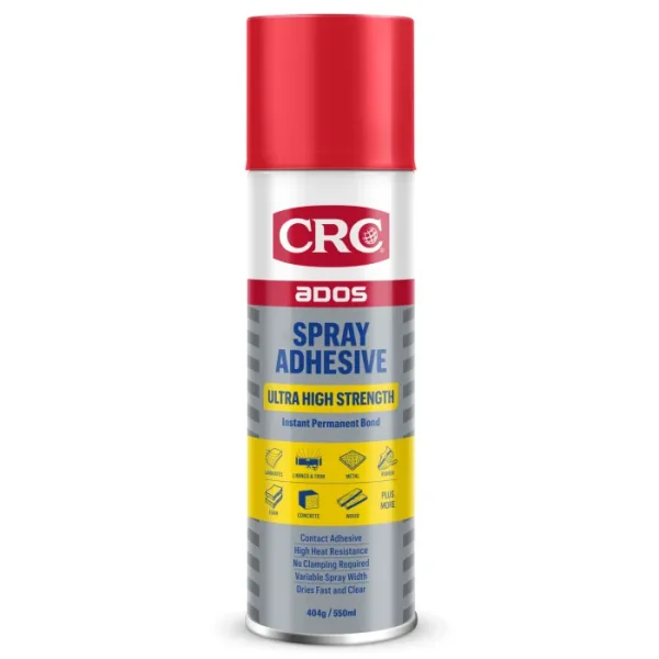 CRC 8180 ADOS Ultra High Strength Spray Adhesive - 550ml Aerosol