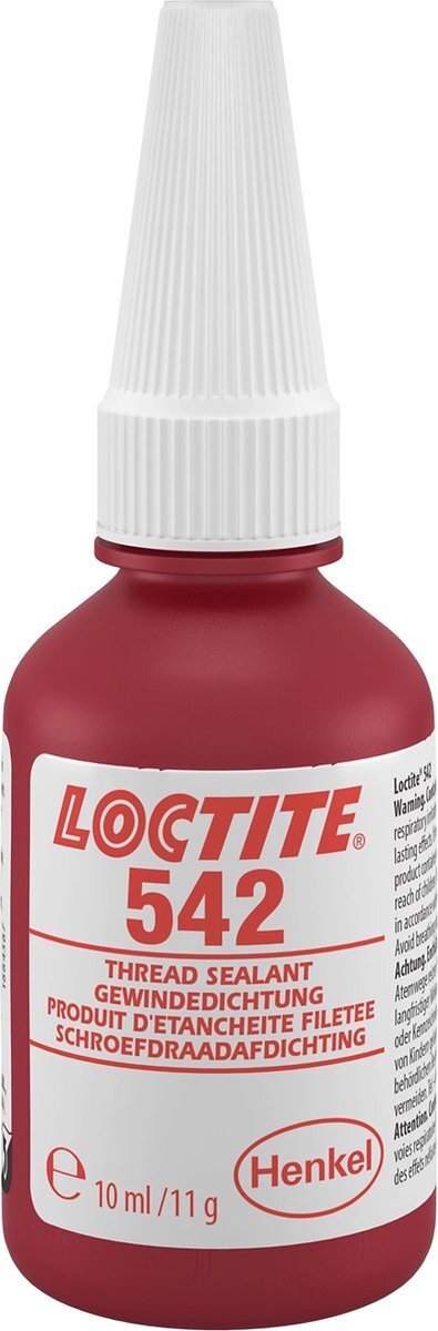 Loctite 542 Threadsealant - Medium Strength - Hydraulic Fast Cure - 10ml Bottle
