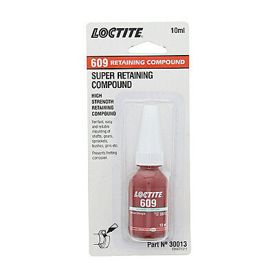 Loctite 609 Retaining Compound - Medium/High Strength - 10ml Bottle