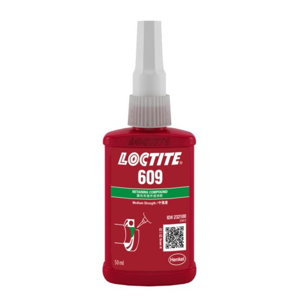 Loctite 609 Retaining Compound - Medium/High Strength - 50ml Bottle